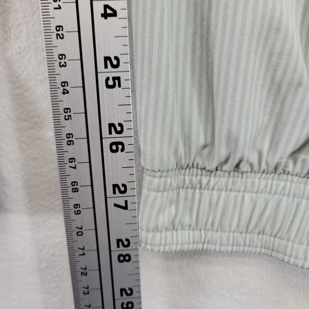 Athleta Joggers Womens 12 Green‎ Pinstripe Brooklyn Textured Jogger Pants 988146